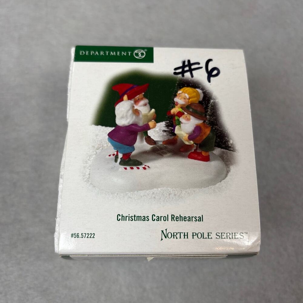 Dept‎ 56 Christmas Carol Rehearsal North Pole Series 56.57222 Elf 2006